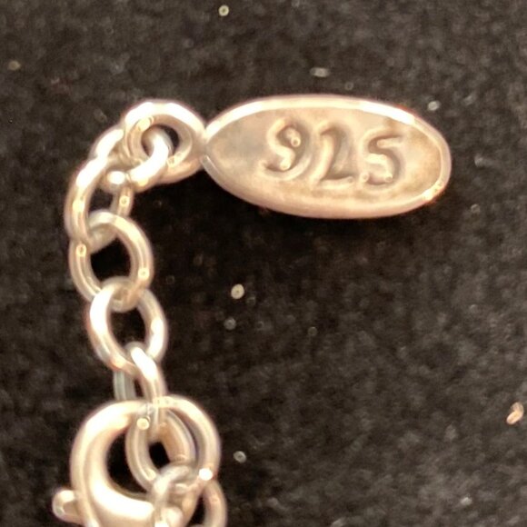 EXEX Smoky Quartz Cushion Pendant Sterling Silver Chain Necklace - Picture 5 of 6